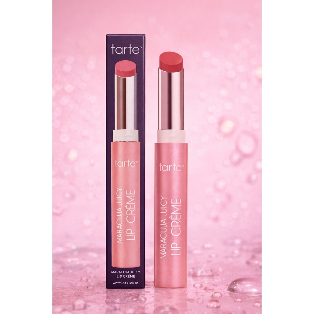 Tarte Maracuja Juicy Lip Crème Deep Pink Hydrating Lipstick NIB‎